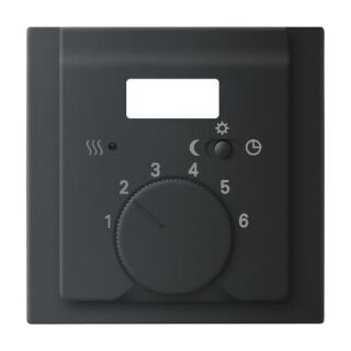 Zentralscheibe für Raumtemperaturregler, schwarz