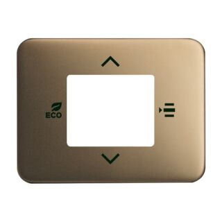 Zentralscheibe für Raumtemperaturregler oder Raumtemperaturregler mit CO₂/Feuchte, Bronze