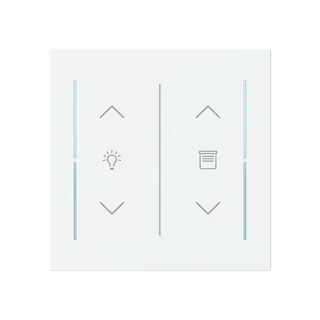 Abdeckung als Wippe 2-fach mit Symbol 
