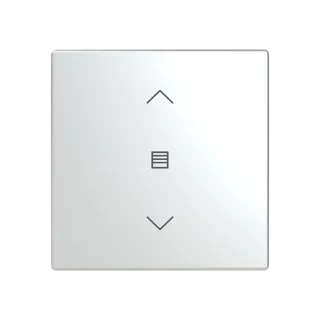 Abdeckung als Wippe 1-fach mit Symbol 
