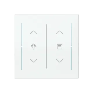 Abdeckung als Wippe 2-fach mit Symbol 
