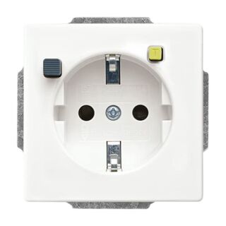 Busch-Jaeger FI-SCHUKOMAT SCHUKO® Steckdosen-Einsatz mit Fehlerstrom-Schutzschalter