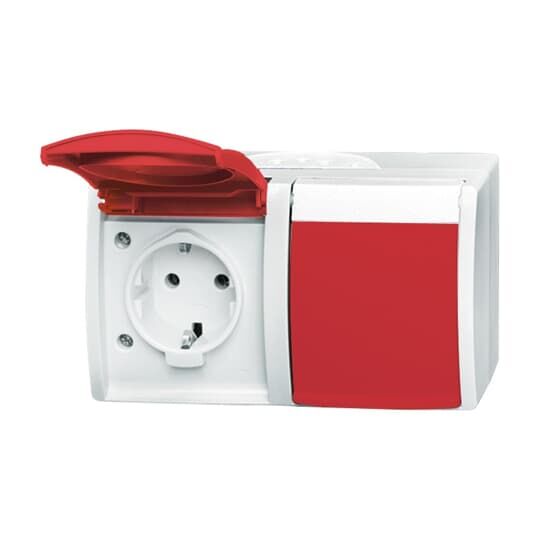 Busch-Jaeger SCHUKO® Steckdose 2-fach, mit Klappdeckeln