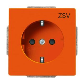 SCHUKO® Steckdosen-Einsatz mit Aufdruck, orange