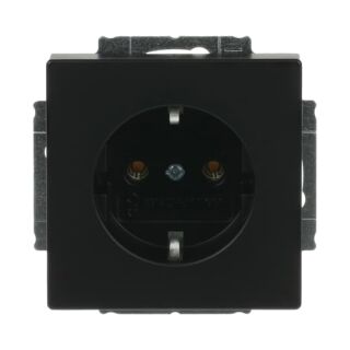SCHUKO® Steckdosen-Einsatz, schwarz