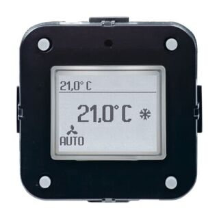 Raumtemperaturregler mit Universaleingang 5-fach Heiz-/Kühlbetrieb, schwarz