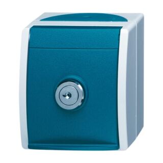 SCHUKO® Steckdose, blau