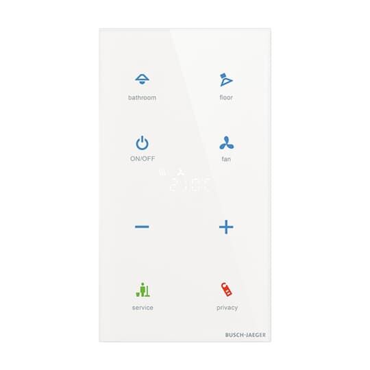 Busch-Jaeger KNX Touch-Bedienelement mit Raumtemperaturregler