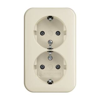 202 EAP/11 SCHUKO® Doppelsteckdose, weiß