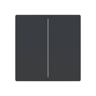 Abdeckung, 2-fach für Keypad, anthrazit