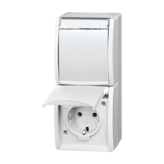 SCHUKO® Steckdose 2-fach, weiß