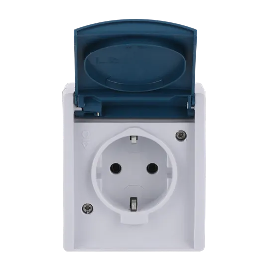 Busch-Jaeger SCHUKO® Steckdose mit Klappdeckel