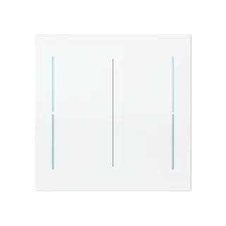 Abdeckung, 2-fach für Keypad, weiß