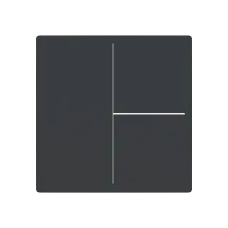 Abdeckung, 3-fach für Keypad, anthrazit