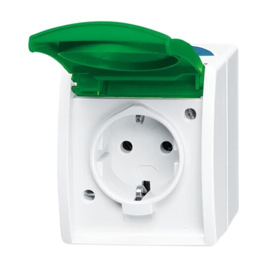 Busch-Jaeger SCHUKO® Steckdose mit Klappdeckel