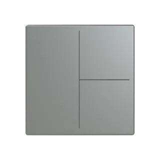 Abdeckung, 3-fach für Keypad, graumetallic