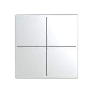 Abdeckung, 4-fach für Keypad, edelstahl