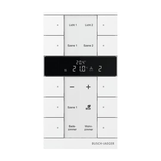 Busch-Jaeger Raumtemperaturregler Nebenstelle mit Bedienfunktion Busch-Tenton®