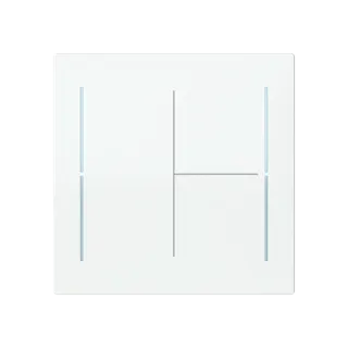 Abdeckung, 3-fach für Keypad, weiß