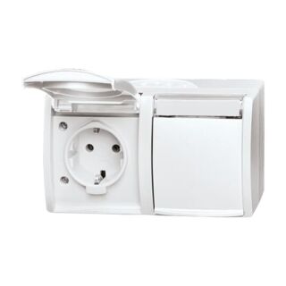 SCHUKO® Steckdose 2-fach, weiß
