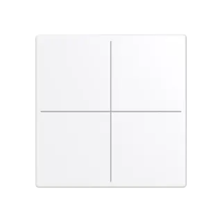 Abdeckung, 4-fach für Keypad, studioweiß