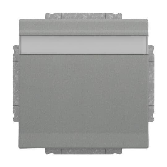 SCHUKO® Steckdosen-Einsatz mit Klappdeckel und Beschriftungsfeld, grau