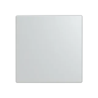Abdeckung, 1-fach für Keypad, aluminiumsilber