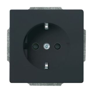 SCHUKO® Steckdosen-Einsatz Busch-steplight® mit Nachtorientierungslicht, anthrazit