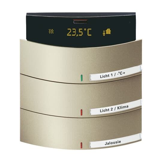Bedienelement 3/6-fach, mit IR-Schnittstelle und RTR Busch-triton®, anthrazit