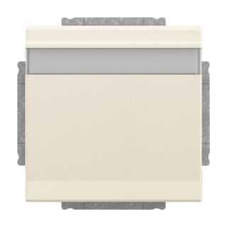 SCHUKO® Steckdosen-Einsatz mit Klappdeckel und Beschriftungsfeld, weiß