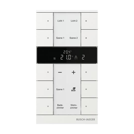 Busch-Jaeger Raumtemperaturregler Nebenstelle mit Bedienfunktion Busch-Tenton®
