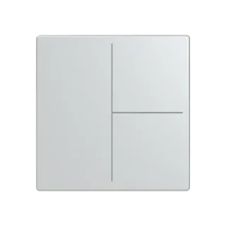 Abdeckung, 3-fach für Keypad, aluminiumsilber