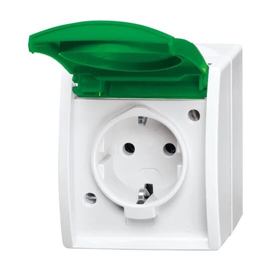 Busch-Jaeger SCHUKO® Steckdose mit Klappdeckel