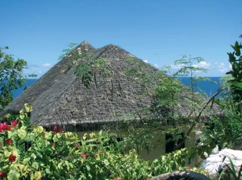 Aluminium “Strohdach”/ Seychellen