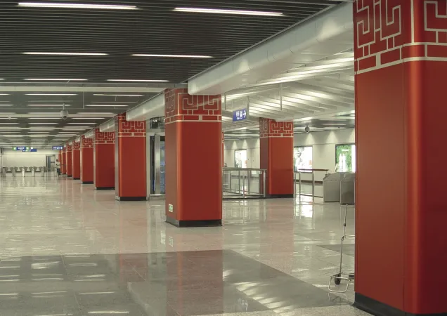 Minggugong Station, Nanjing/ China, Material J57S UP® in Sandalor–Rot