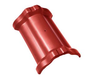 Braas Sattelfirst(O) Herbstrot Firstausgleich mit Doppelmuffe Obergr.