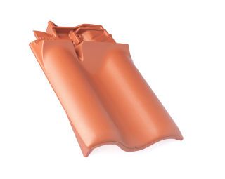 Braas Rubin 11V(H) Flachdachziegel Firstanschluss-Ortgangziegel