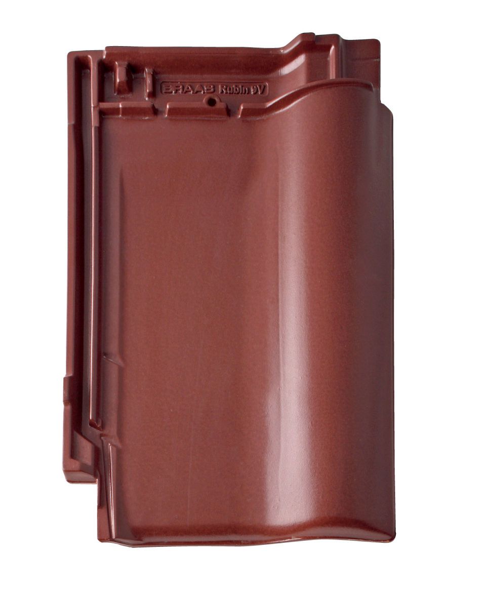 Braas Rubin 9V Lavarot Flächenziegel 1/1 gelocht (Obergr.hain)