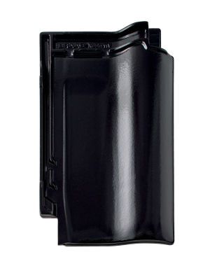 Braas Rubin 11V(P) MN-Tiefschwarz Heisterholzer Flächenziegel 1/1 gelocht