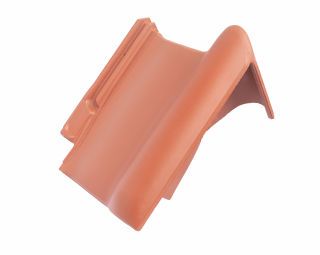Braas Rubin 13V(O) Flachdachziegel Pult-Ortgangziegel
