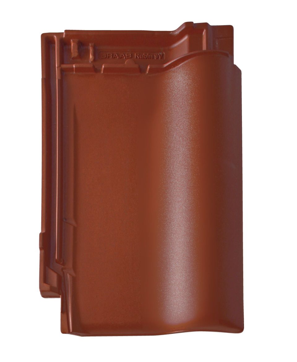 Braas Rubin 9V Kastanie Ganzer Flächenziegel 1/1 (Obergr.hain)