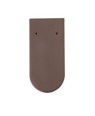 Braas Opal Turmbiber Dunkelbraun 13,5/28cm Rundschnitt 1/1 gelocht