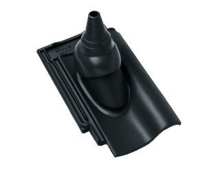 Braas Achat 14 GS(Hanseat)Anthrazit Ton-Antennenziegel mit Aufsatz