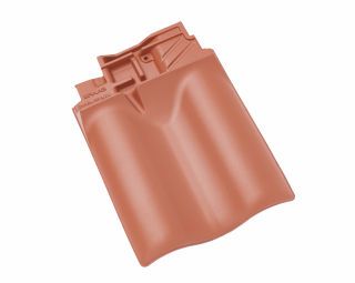 Braas Rubin 11V(H) Flachdachziegel Firstanschluss-Doppelwulstziegel