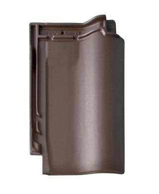 Braas Rubin 11V(P) Dunkelbraun Heisterholzer Flächenziegel 1/1 gelocht