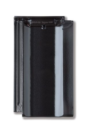 Braas Topas 11V(NEU) Tiefschwarz Flächenziegel 1/1 gelocht (Karstädt)