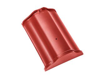 Braas Sattelfirst(O) Herbstrot Firstanfang glatte Scheibe m.FirstsysKl.