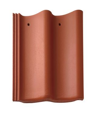 Braas Doppel-S Classic(Novo)MATT Klassisch-Rot Normalstein 1/1 gelocht
