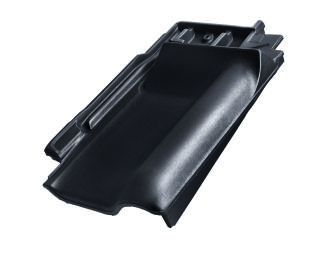 Braas Rubin 13V(O) Flachdachziegel Firstanschluss-Ortgangziegel