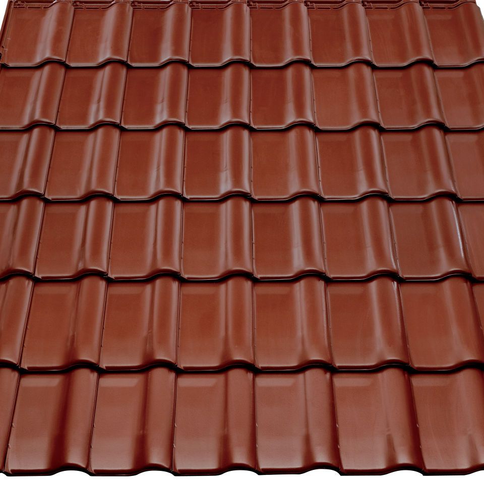 Braas Rubin 9V Kastanie Ganzer Flächenziegel 1/1 (Obergr.hain)